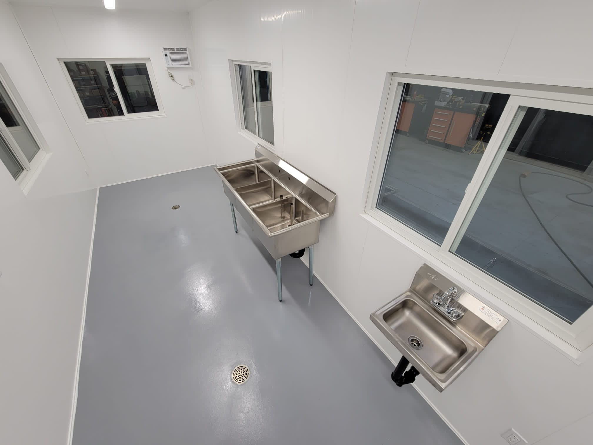 Food Processing Unit With Walk in Cooler - Backstorage Containers LLC