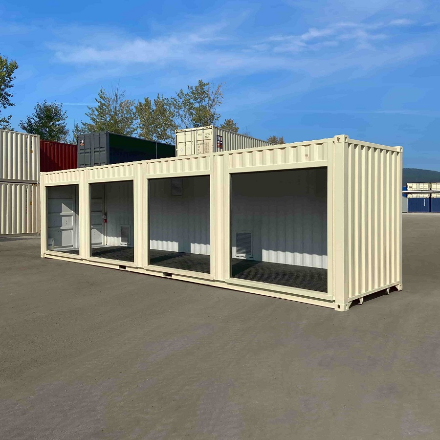40&rsquo;HC &ldquo;CONTAINMENT CUBE&rdquo; with 4 x Roll Up Doors - Backstorage Containers LLC