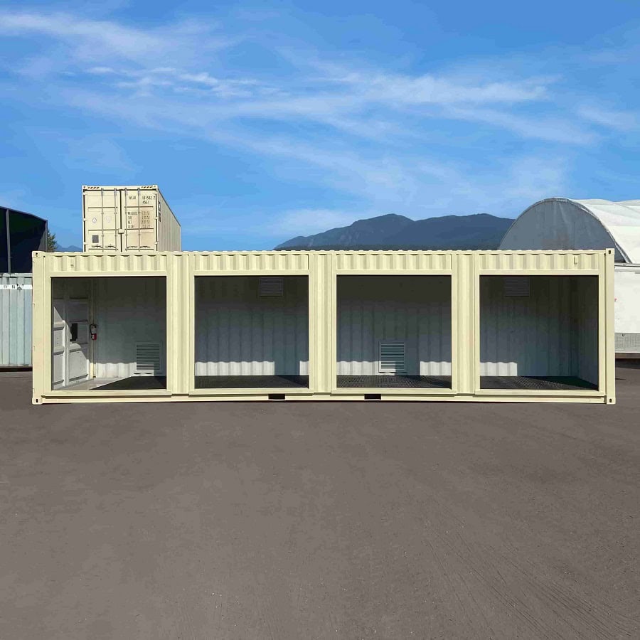 40&rsquo;HC &ldquo;CONTAINMENT CUBE&rdquo; with 4 x Roll Up Doors - Backstorage Containers LLC