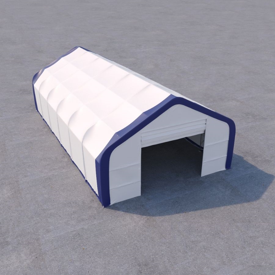 Dual Truss Storage Shelter (30&prime; x 60&prime; x 20&prime;) - Backstorage Containers LLC