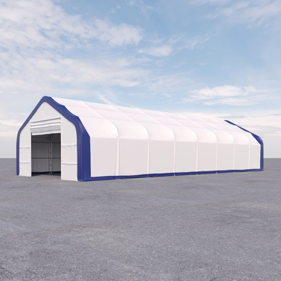 Dual Truss Storage Shelter (30&prime; x 80&prime; x 20&prime;) - Backstorage Containers LLC