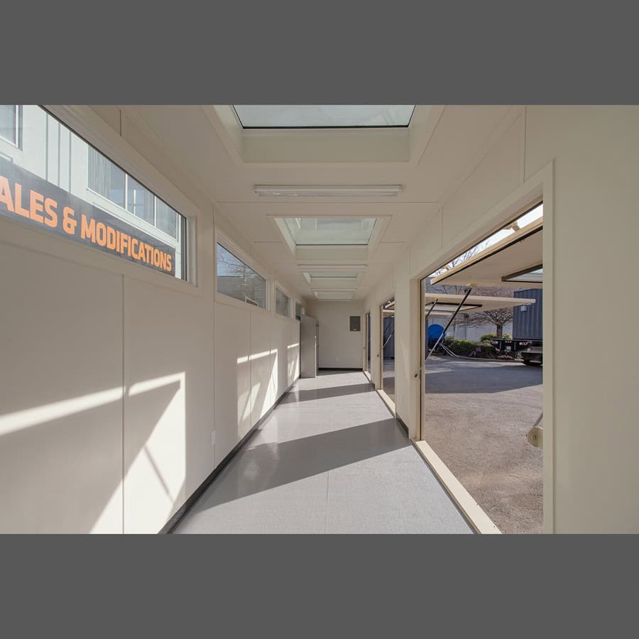 40&rsquo; Art Studio w/Flip up Doors - Backstorage Containers LLC