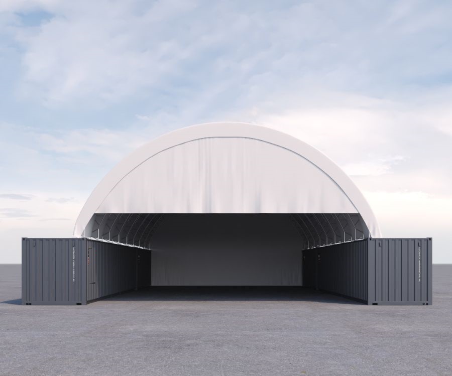 40&rsquo; x 60&rsquo; Container Shelter - Backstorage Containers LLC