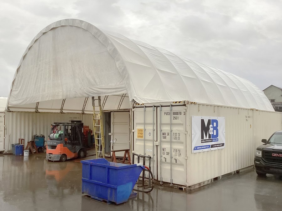 40&rsquo; x 60&rsquo; Container Shelter - Backstorage Containers LLC