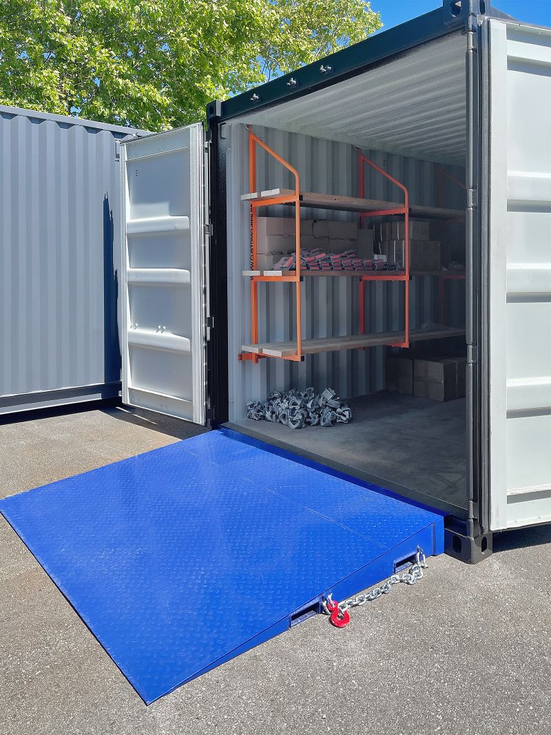 M&B | Heavy Duty Forklift Ramp - Backstorage Containers LLC