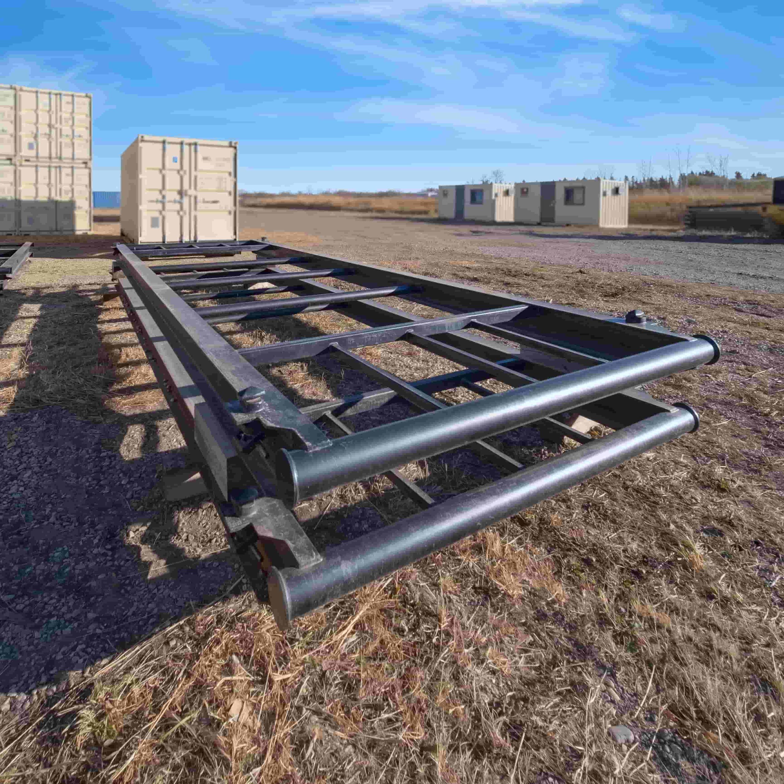 20&rsquo; Container skid w/ twist locks &ldquo;Non-Grated&rdquo; - Backstorage Containers LLC