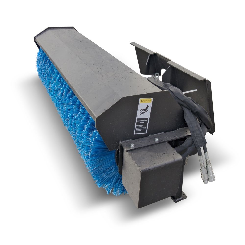 M&B | 72&Prime; Skid Steer Angle Broom - Backstorage Containers LLC