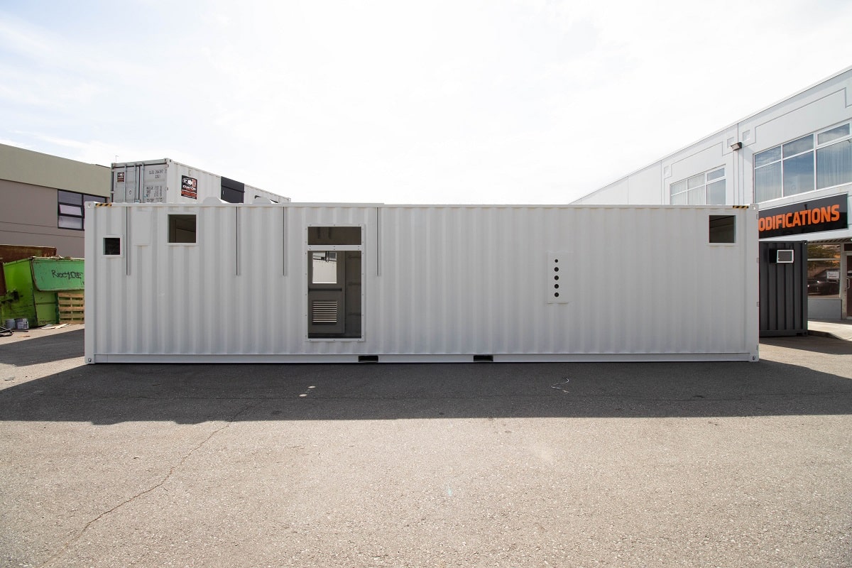 40&rsquo; Custom Mechanical Enclosure - Backstorage Containers LLC