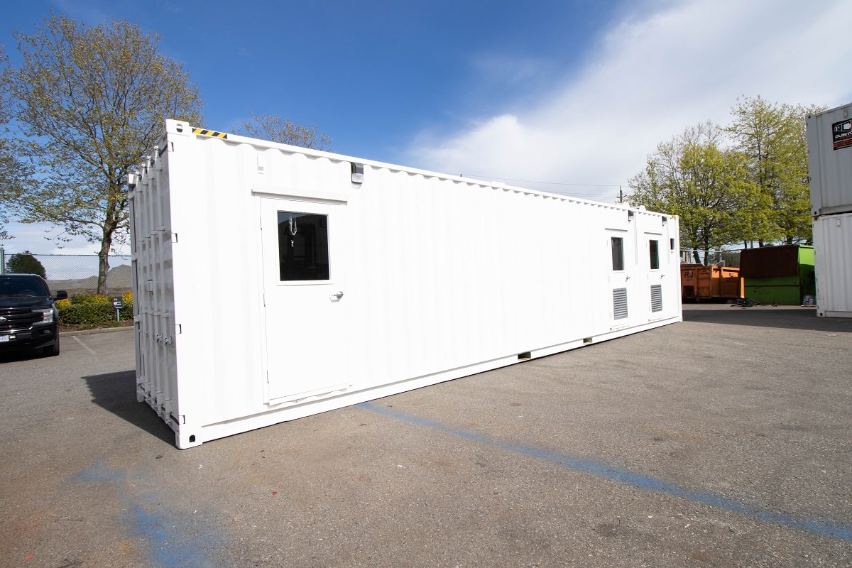 40&rsquo; Custom Mechanical Enclosure - Backstorage Containers LLC