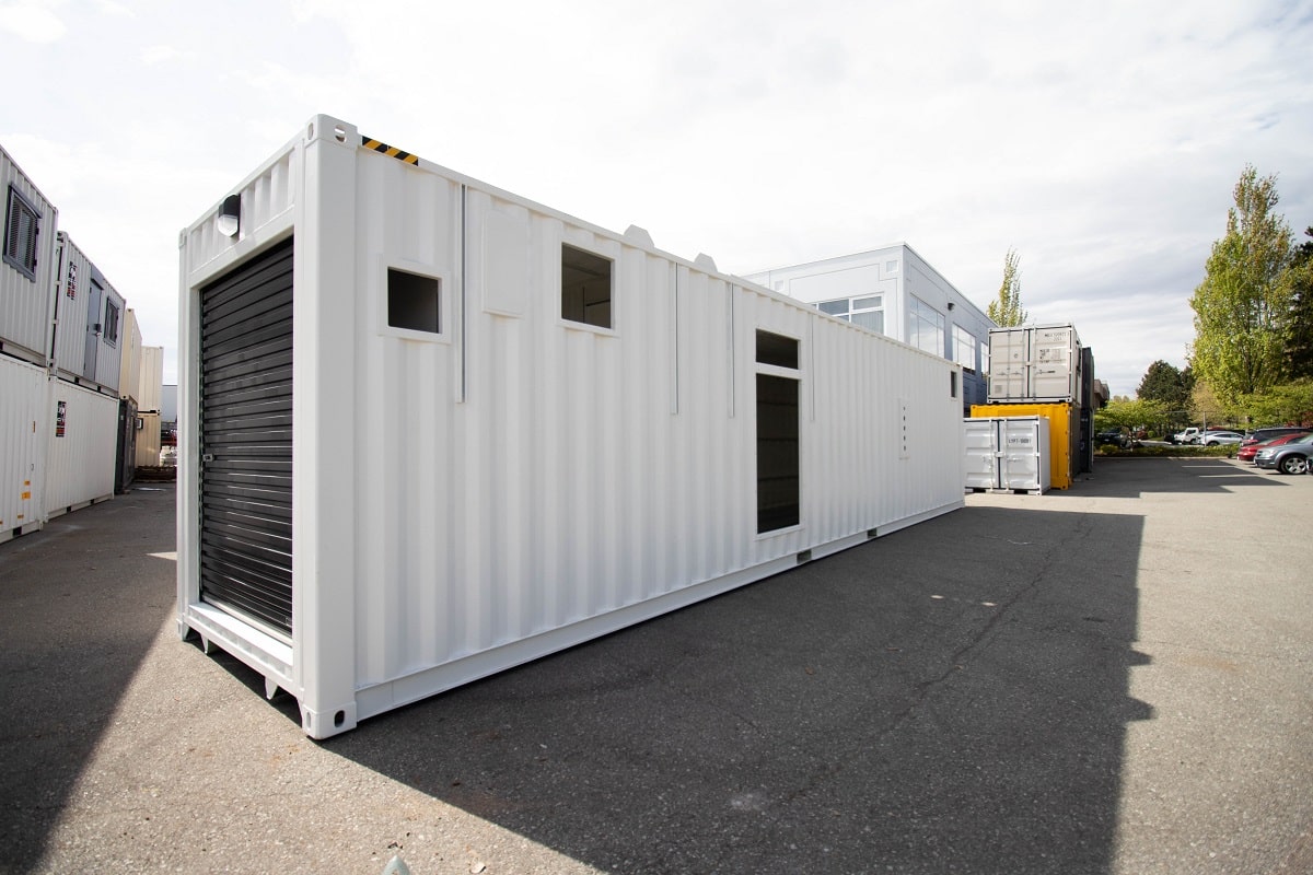 40&rsquo; Custom Mechanical Enclosure - Backstorage Containers LLC