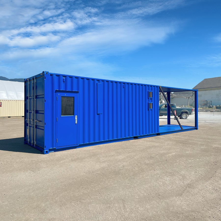40&rsquo; Custom Equipment Enclosure - Backstorage Containers LLC
