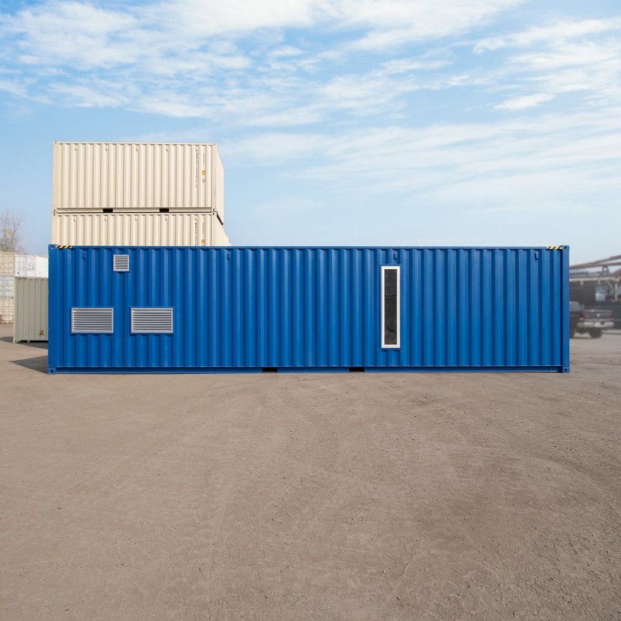 40&rsquo; Custom Equipment Housing Unit - Backstorage Containers LLC