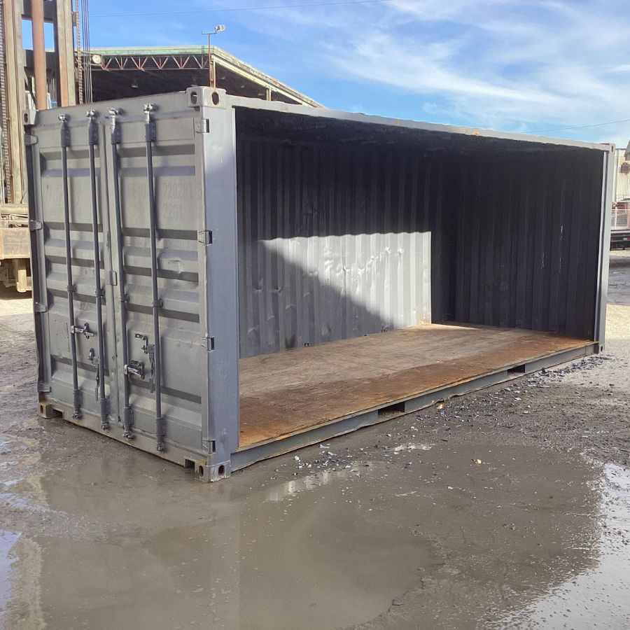 20&prime; Used &ldquo;Open-Face&rdquo; Shipping Container (Special) - Backstorage Containers LLC