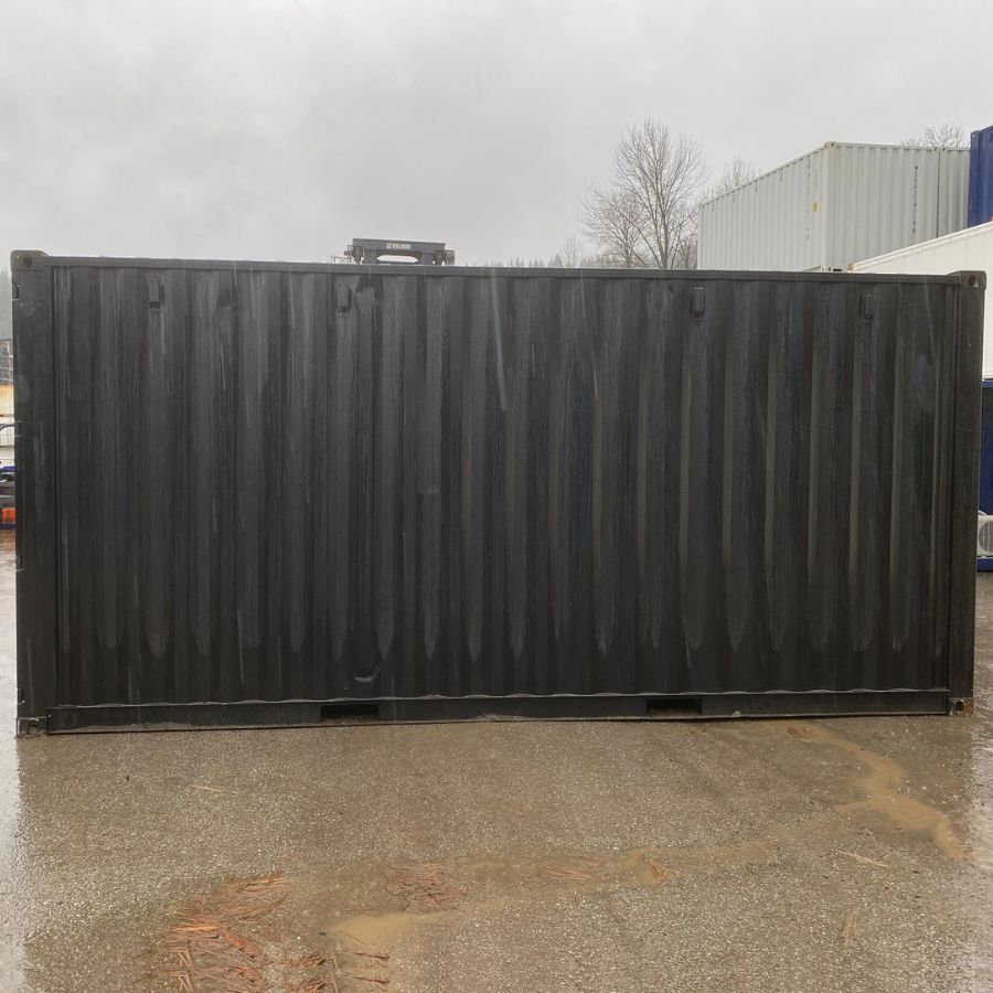 20&rsquo;HC New (1-Trip) Shipping Container &ndash; Painted Black - Backstorage Containers LLC