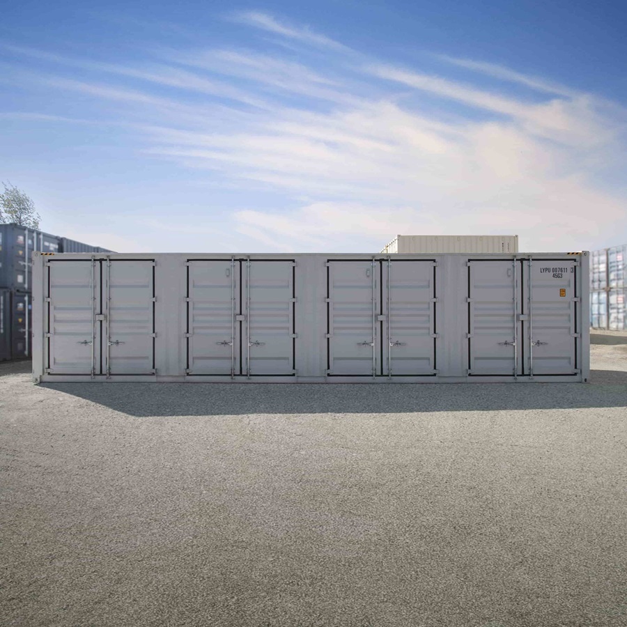 40&rsquo;HC Chemical Storage w/4 x Side Doors - Backstorage Containers LLC